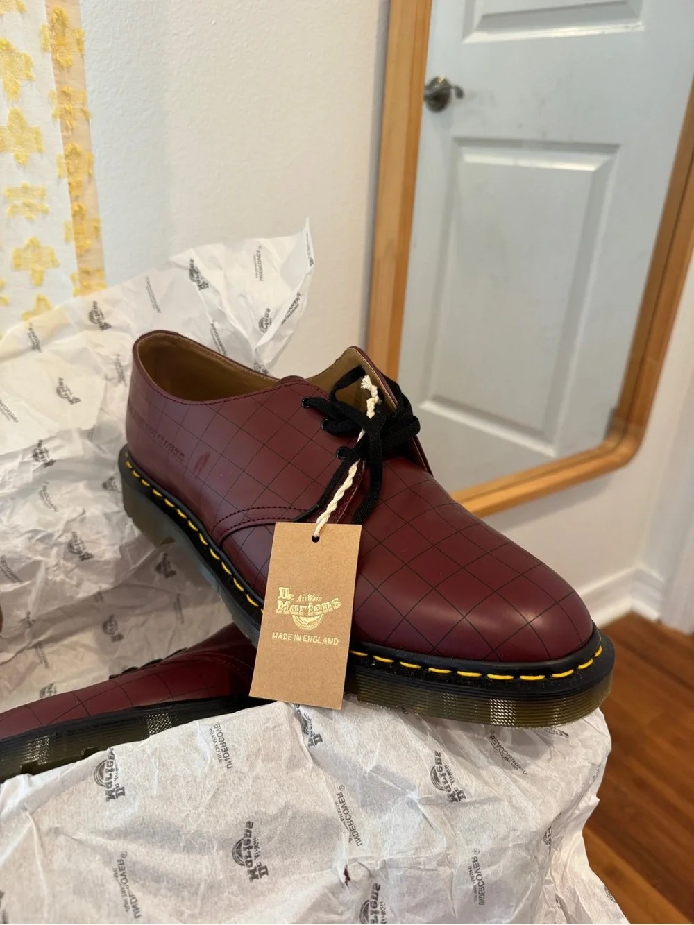 RARE Dr. Martens Men’s Burgundy Leather Oxford x UNDERCOVER